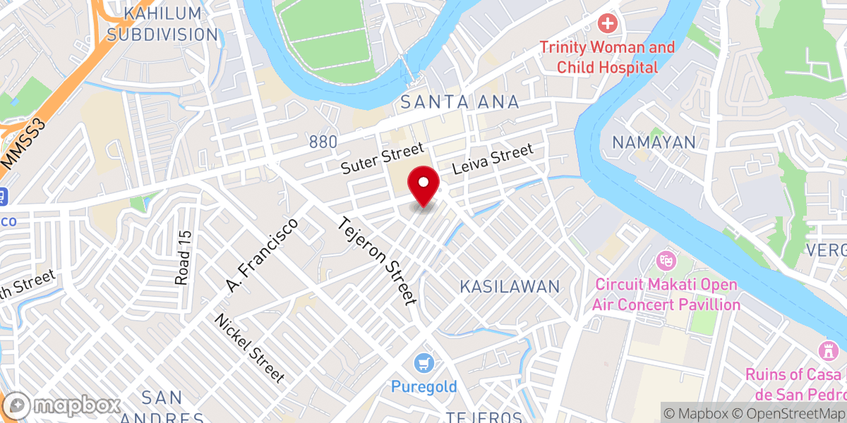 Map showing location of Metropolitan Bible Baptist Ekklesia