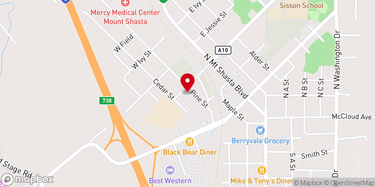 Map showing location of Saint Anthony Catholic Church