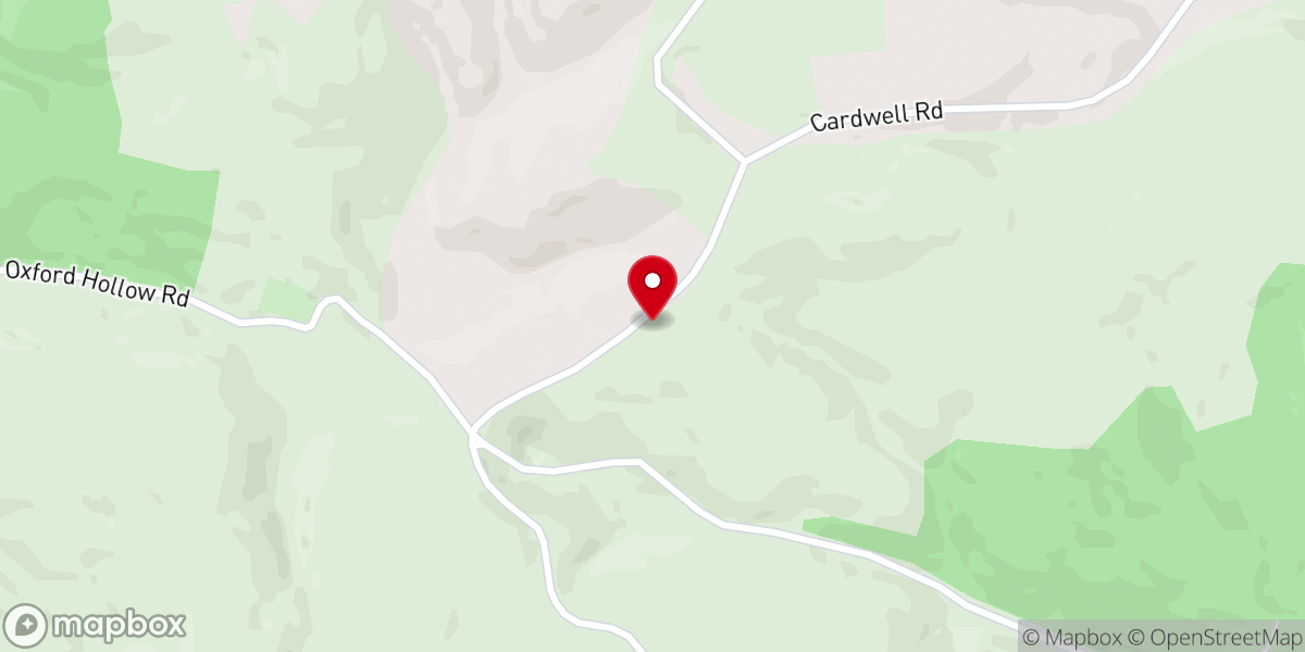 Map showing location of Fords Chapel American Christian Church