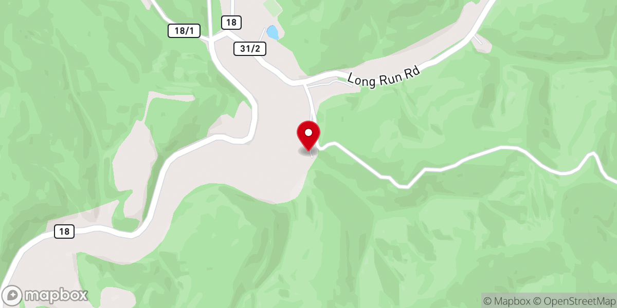 Map showing location of Goose Creek Baptist Church