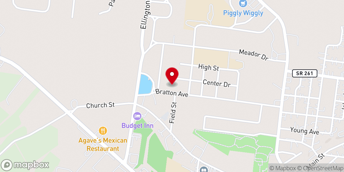 Map showing location of Lafayette United Methodist Church