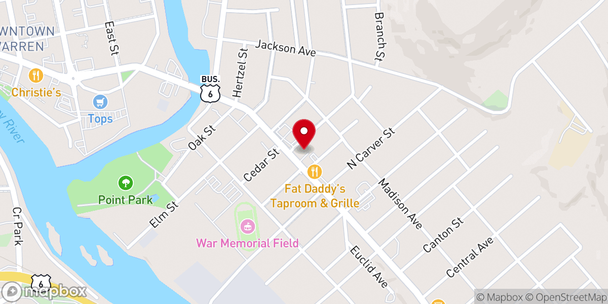 Map showing location of Grace United Methodist Church