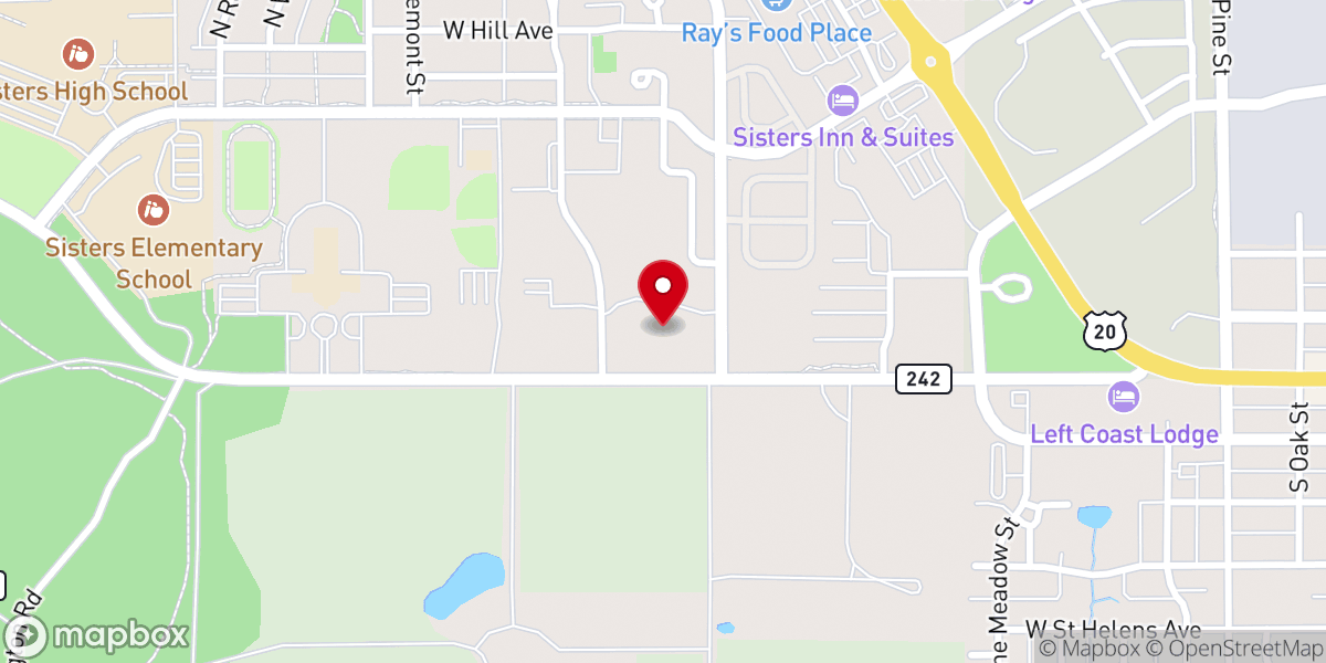 Map showing location of Episcopal Church of The Transfiguration