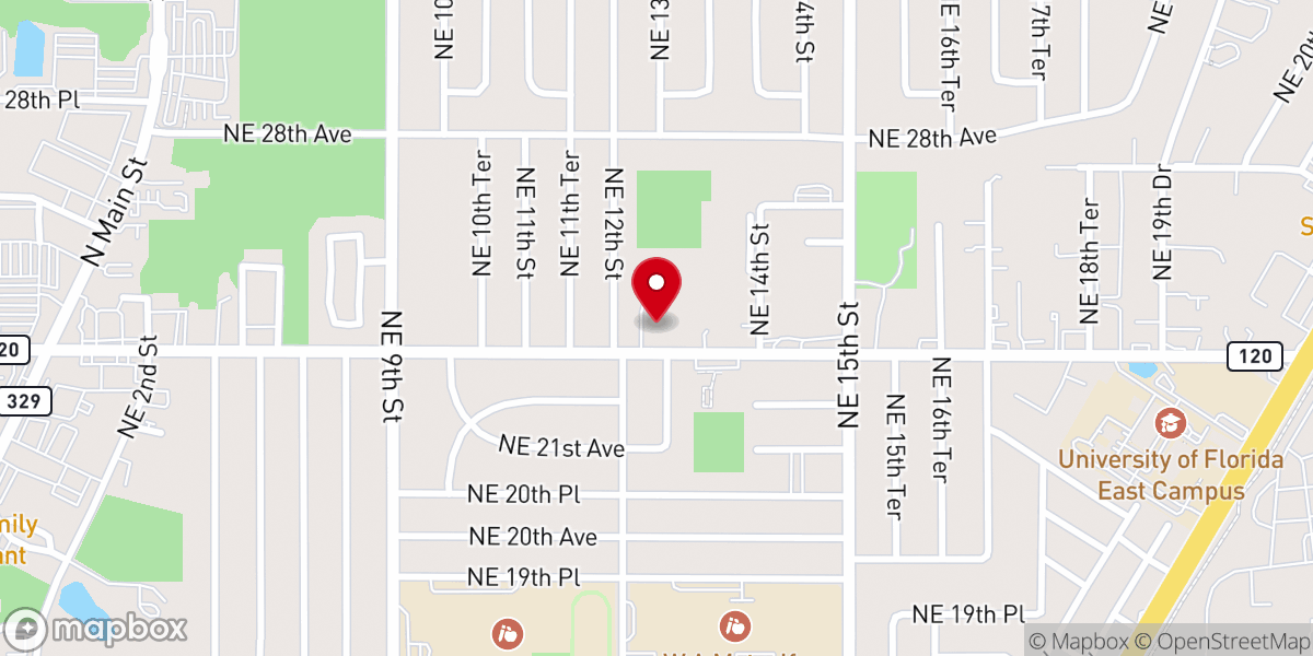 Map showing location of Landmark Holy Temple of God