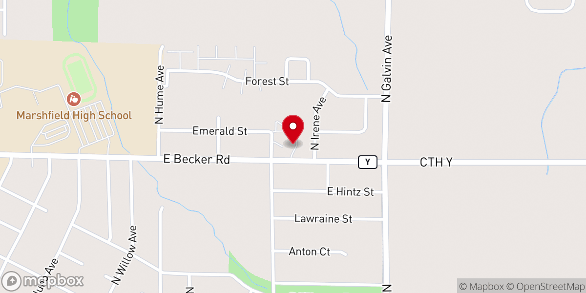 Map showing location of East Gate Alliance Church