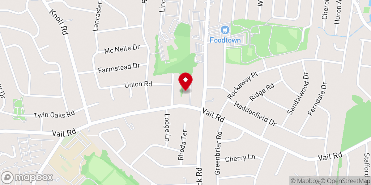 Map showing location of First Baptist Community Church