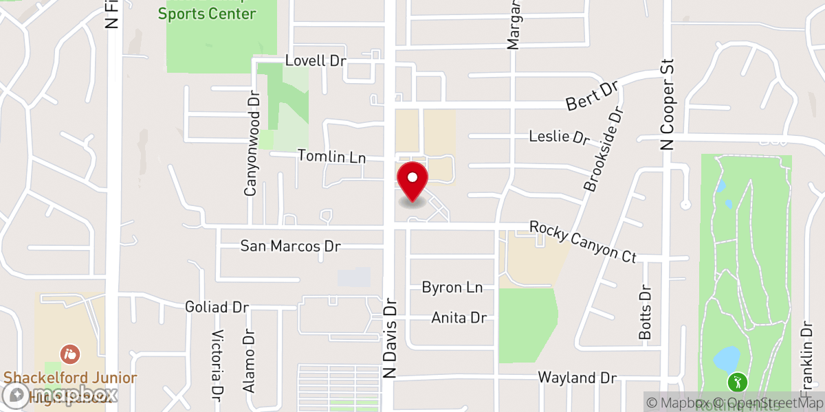 Map showing location of New World United Methodist Church
