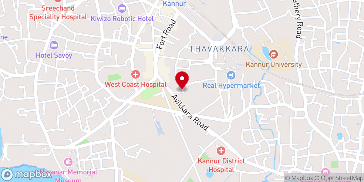 Map showing location of Assembly of God Church