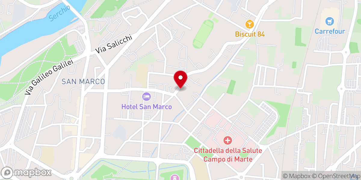 Map showing location of Parrocchia di San Marco Evangelista