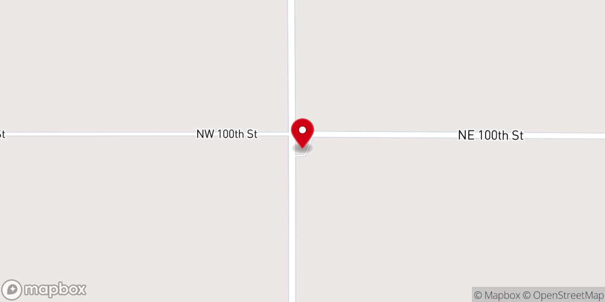 Map showing location of New Hope Church