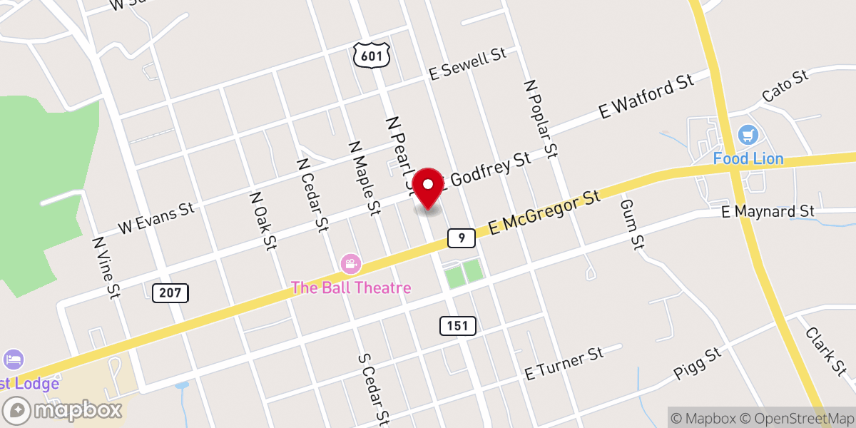 Map showing location of Pageland, SC