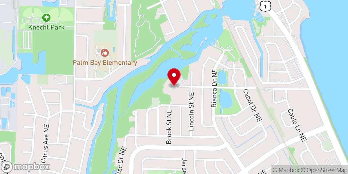 Map showing location of Bethesda Baptist Church