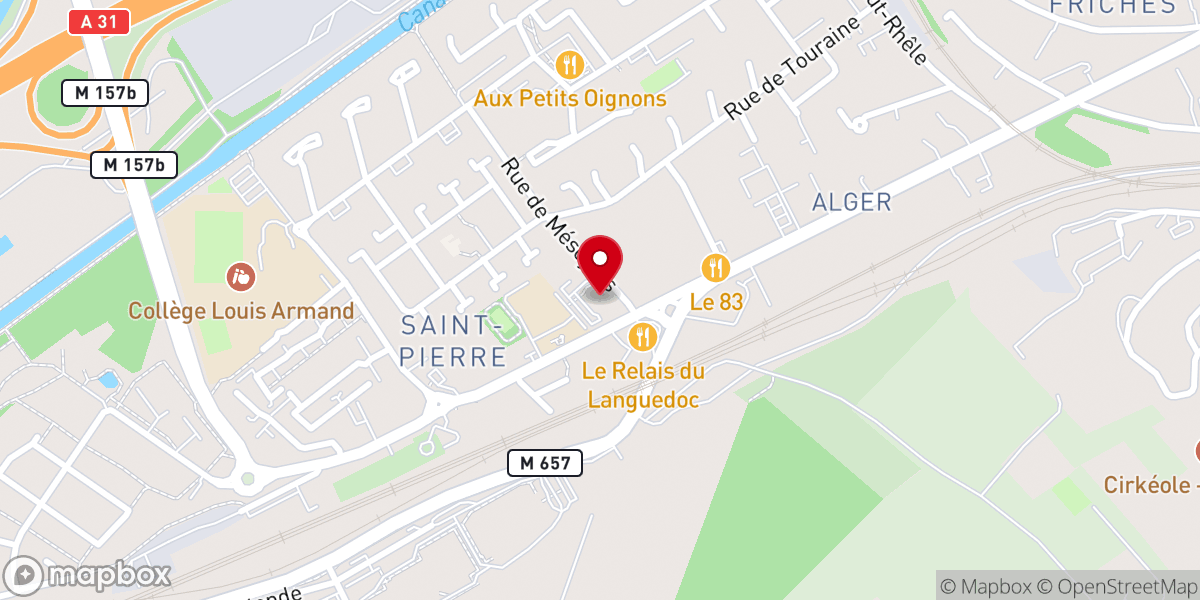 Map showing location of Église Saint-Pierre-aux-Liens de Moulins-lès-Metz
