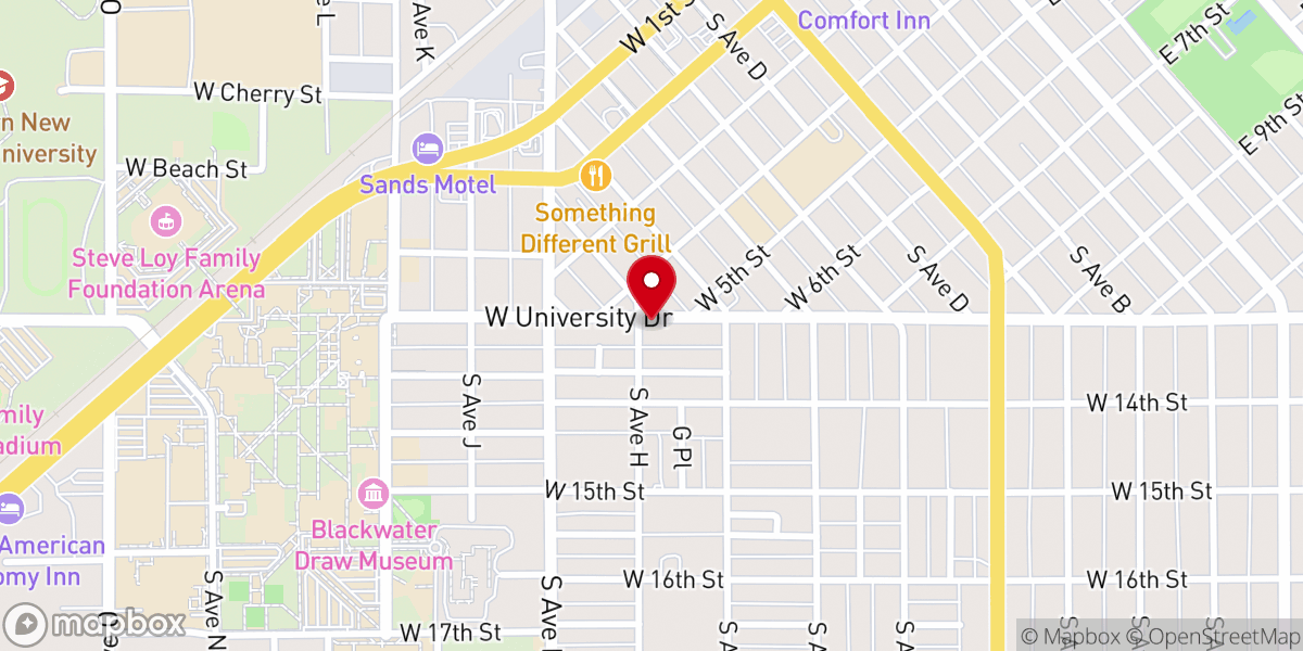 Map showing location of Portales Church of the Nazarene