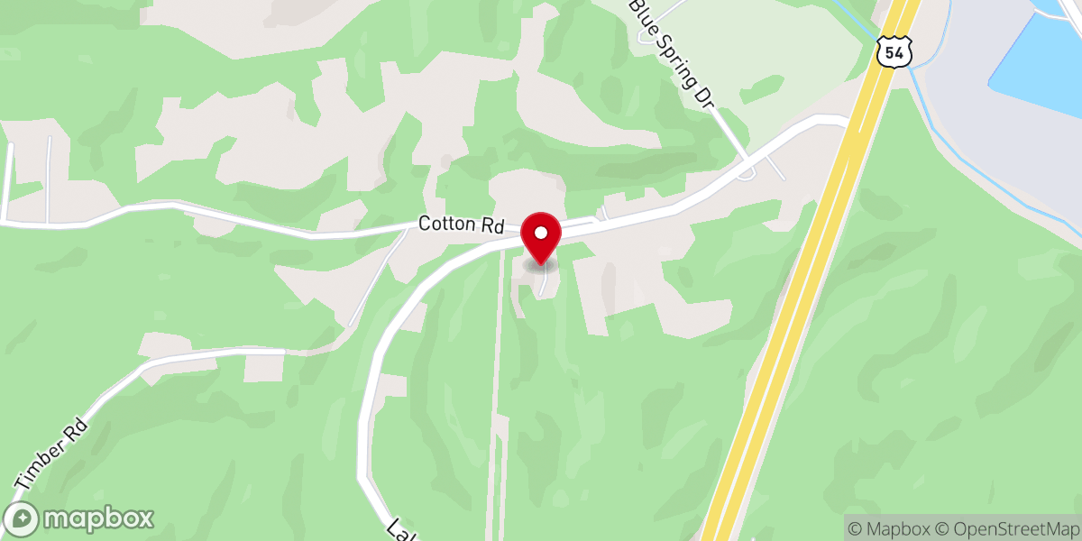 Map showing location of Hope House