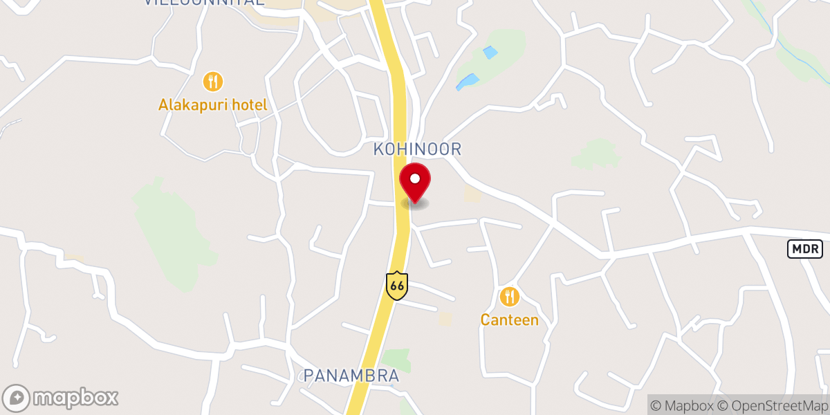 Map showing location of St. Gregorios Orthodox Syrian Church
