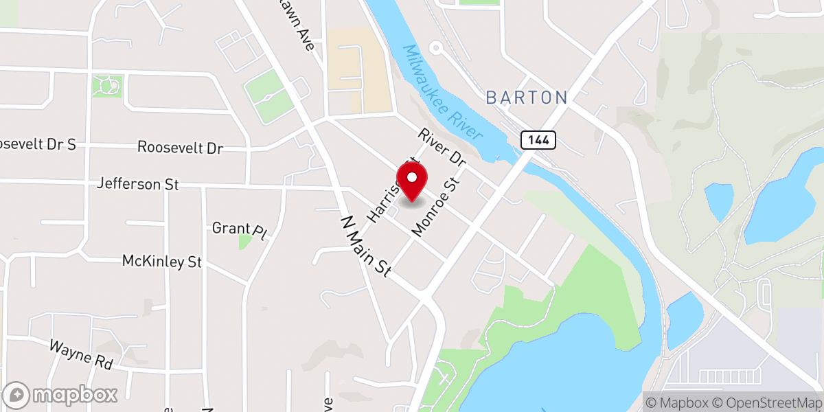 Map showing location of Saint Mary's Immaculate Conception