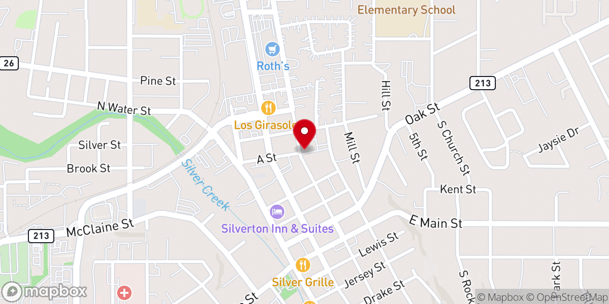 Map showing location of Trinity Lutheran Church