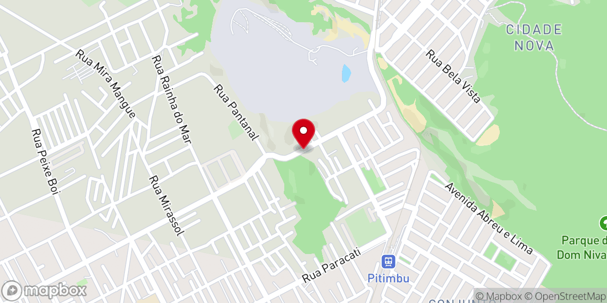 Map showing location of Comunidade Evangélica Pentecostal - Pr Geraldo