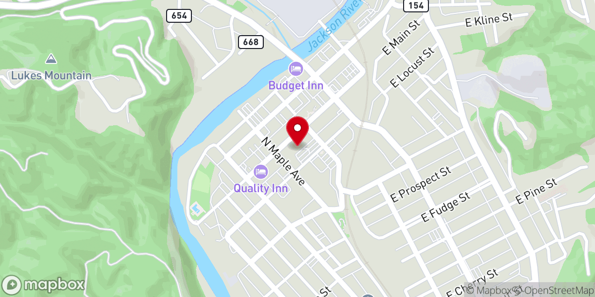 Map showing location of Good News Church on Main - Covington