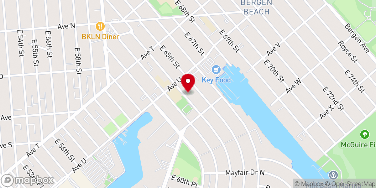 Map showing location of Sephardic Congregation of Mill Basin