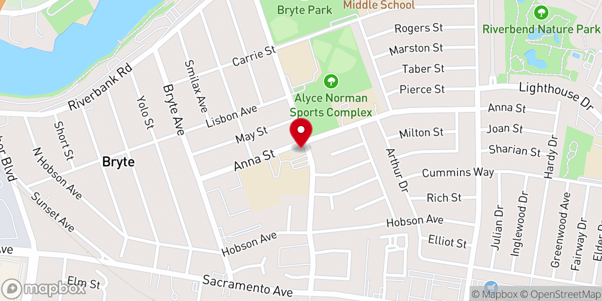 Map showing location of Holy Cross Catholic Church