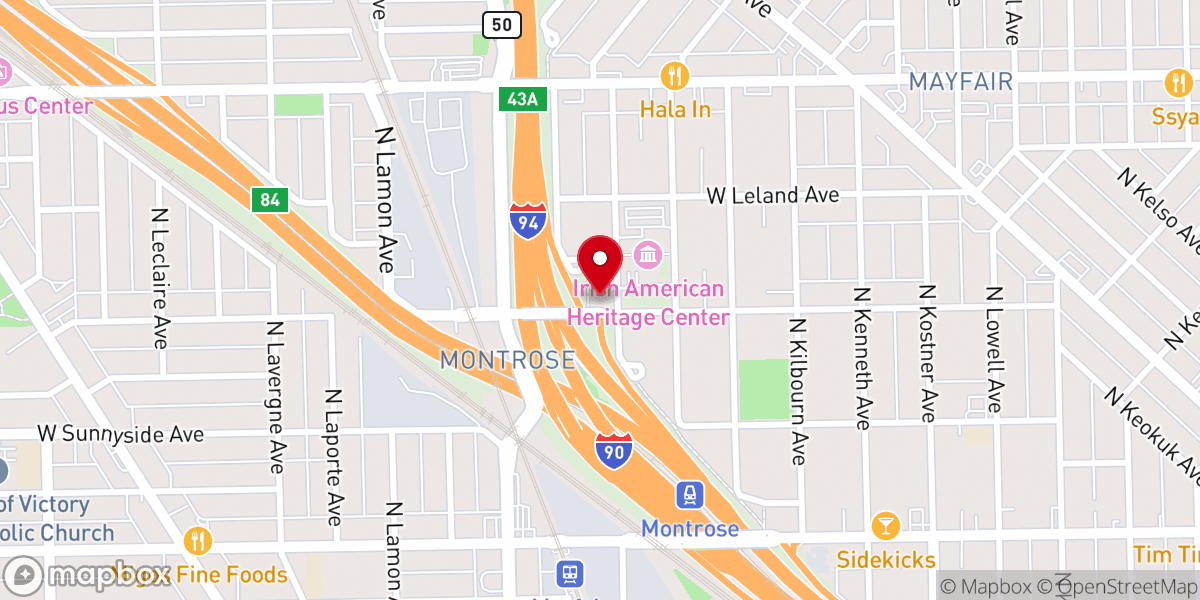 Map showing location of Mayfair United Methodist Church