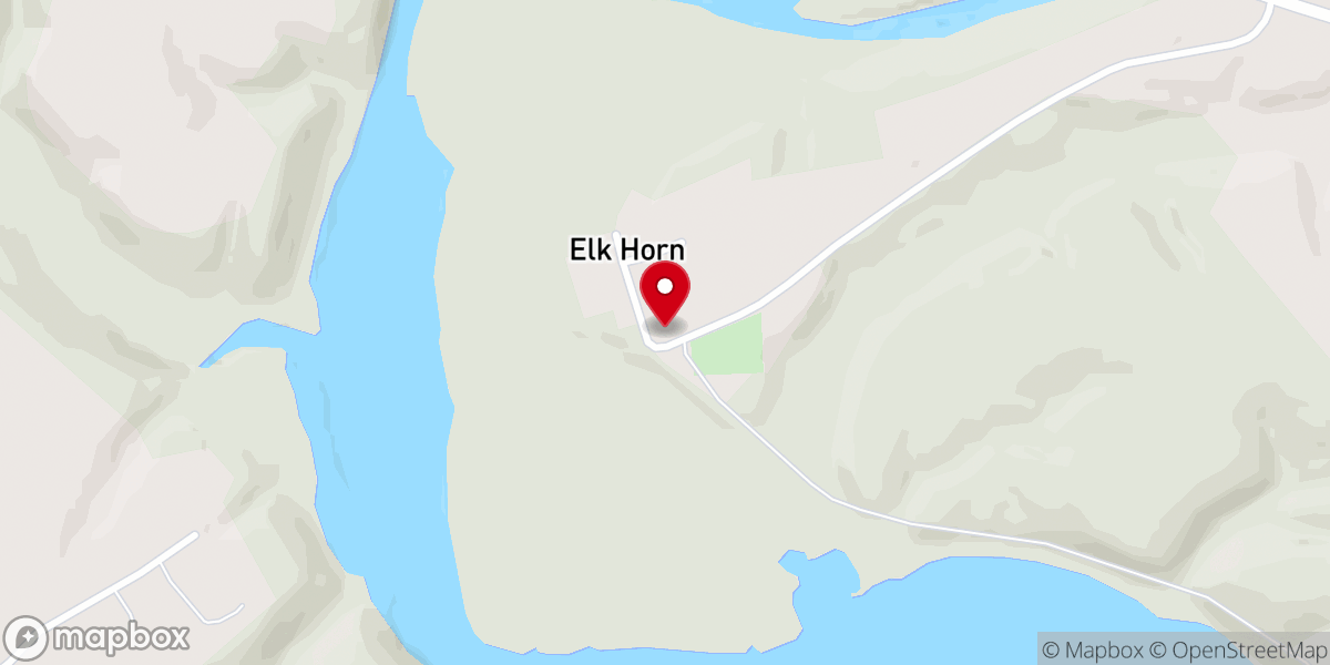 Map showing location of Elkhorn Methodist Church