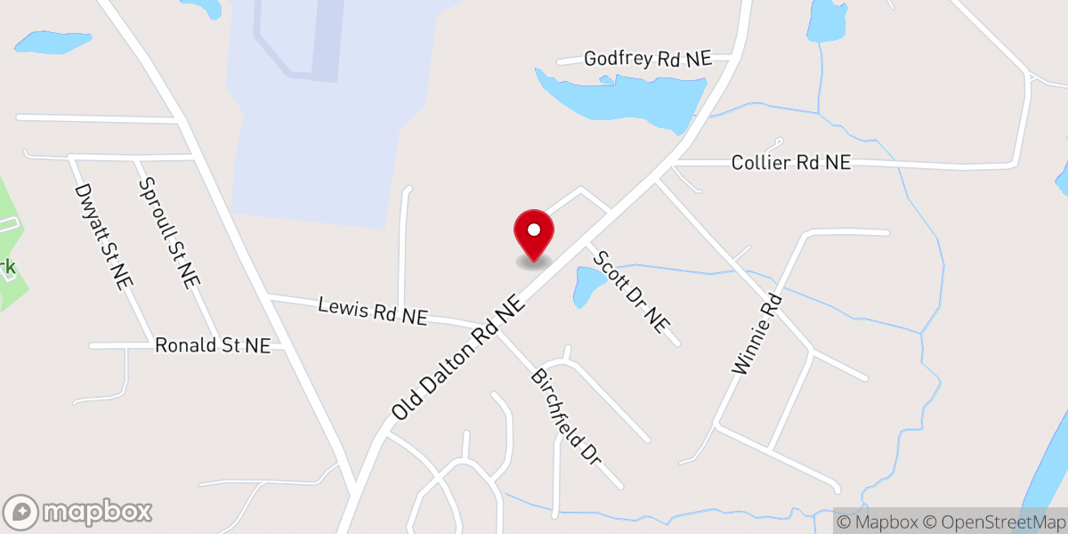 Map showing location of Wesley Chapel