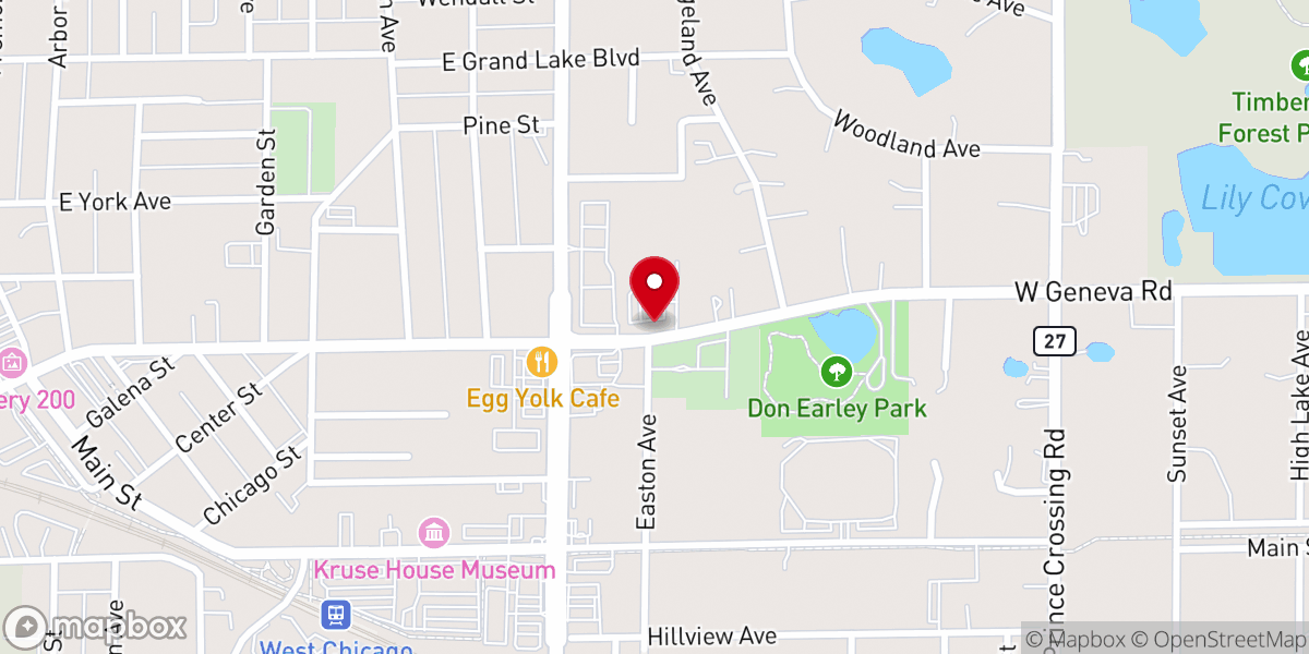 Map showing location of New Hope United Methodist Church