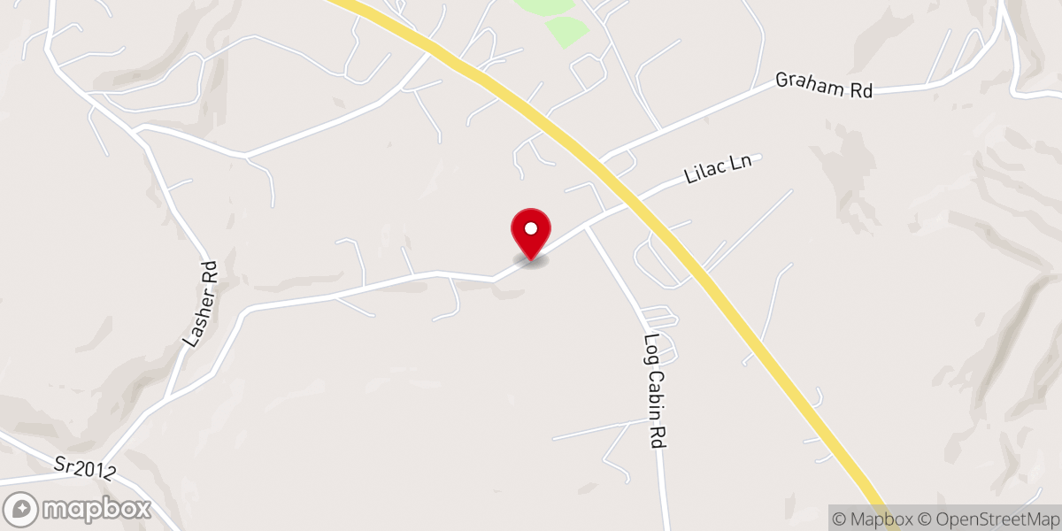 Map showing location of Christ Rupp Lutheran Church