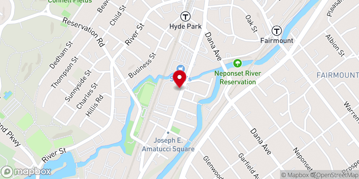 Map showing location of Fellowship Christian Church