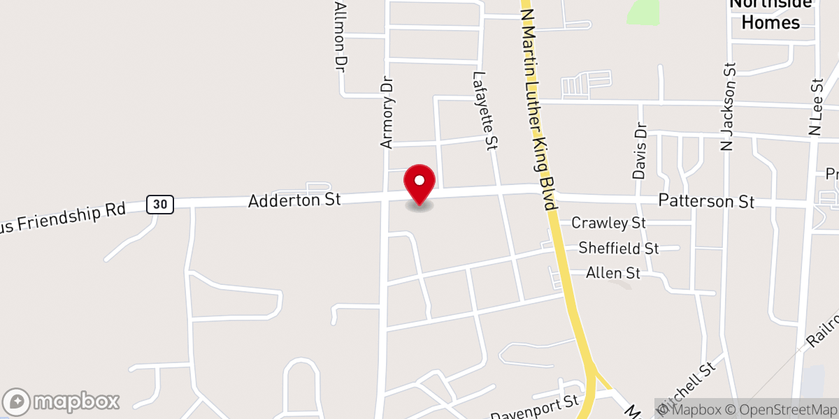 Map showing location of Inspirational Church By Faith, Inc.