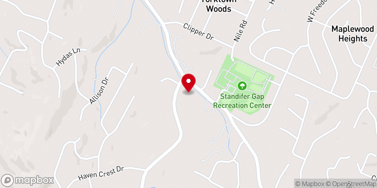 Map showing location of Standifer Gap Seventh-day Adventist Church