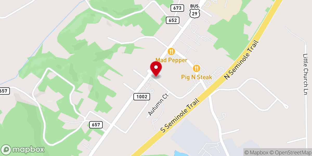Map showing location of Madison County Sheriff's Office