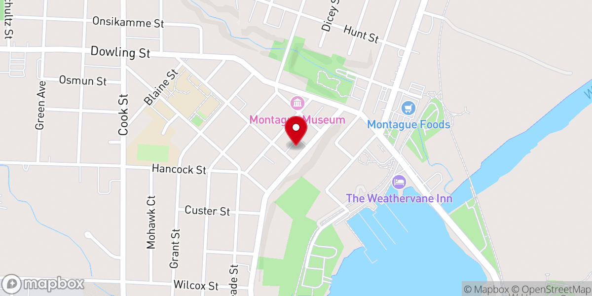 Map showing location of Ferry Memorial Reformed Church