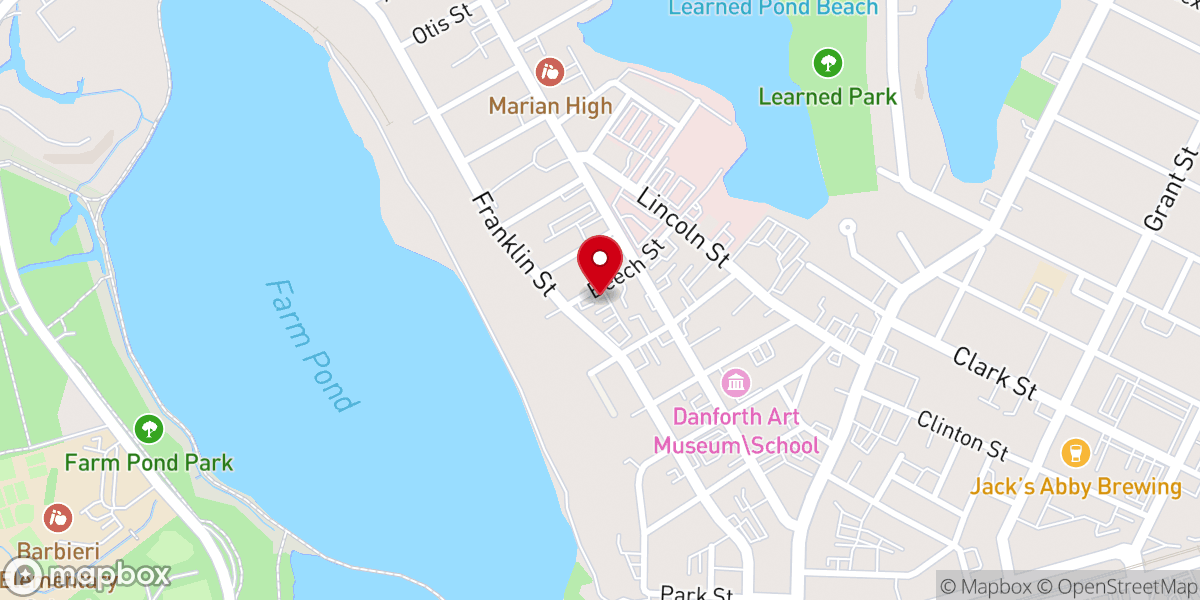 Map showing location of New Bethel Baptist Church