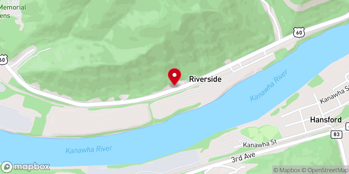 Map showing location of Riverside Church Of God
