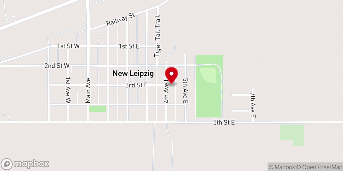 Map showing location of Immanuel Lutheran Church