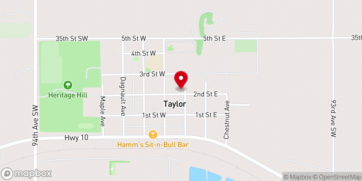 Map showing location of Immanuel Church of Taylor