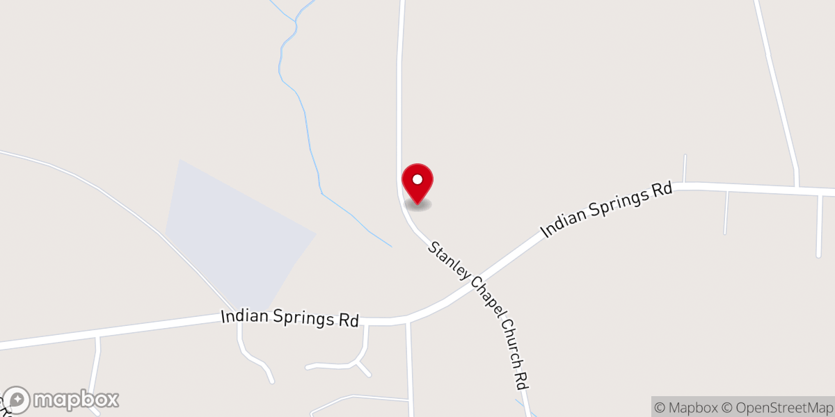Map showing location of Stanley Chapel