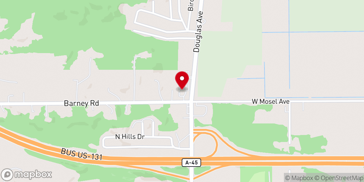 Map showing location of North Park Reformed Church
