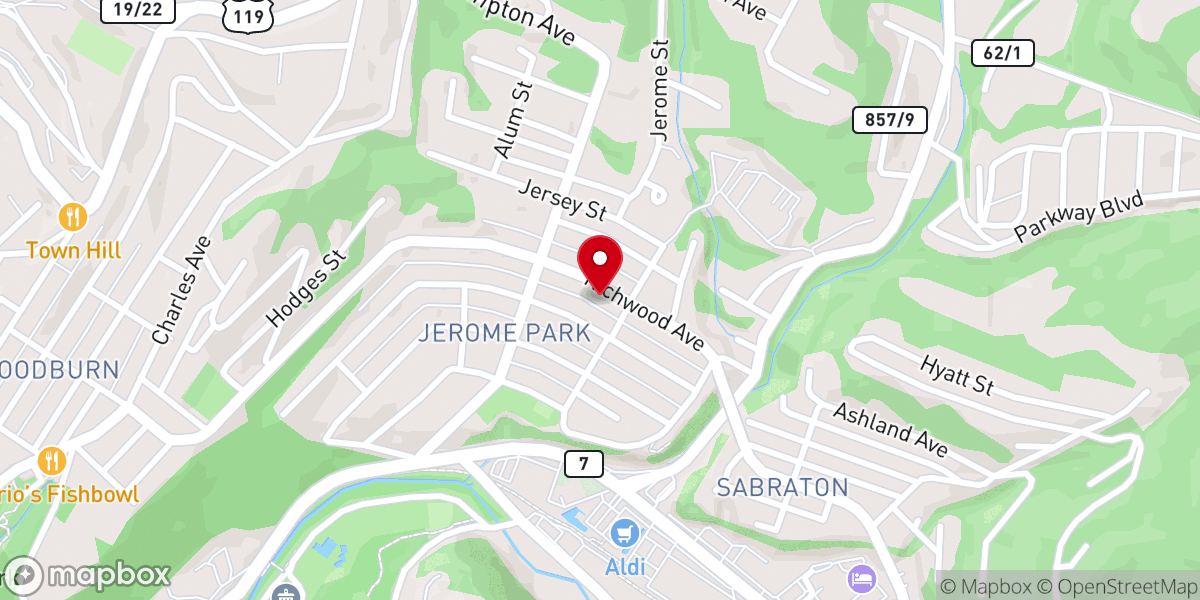 Map showing location of Mt Hermon Baptist Church