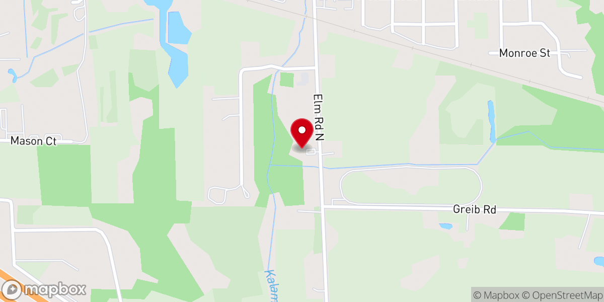Map showing location of Grace Pointe Baptist Church Webberville Michigan