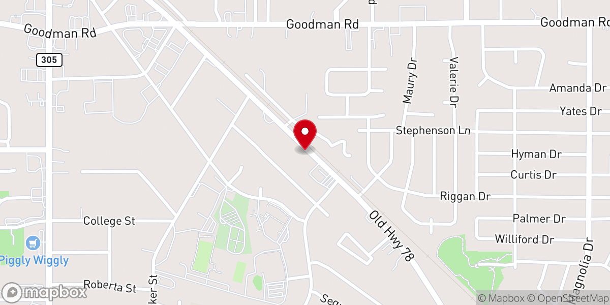 Map showing location of Catholic Community Outreach