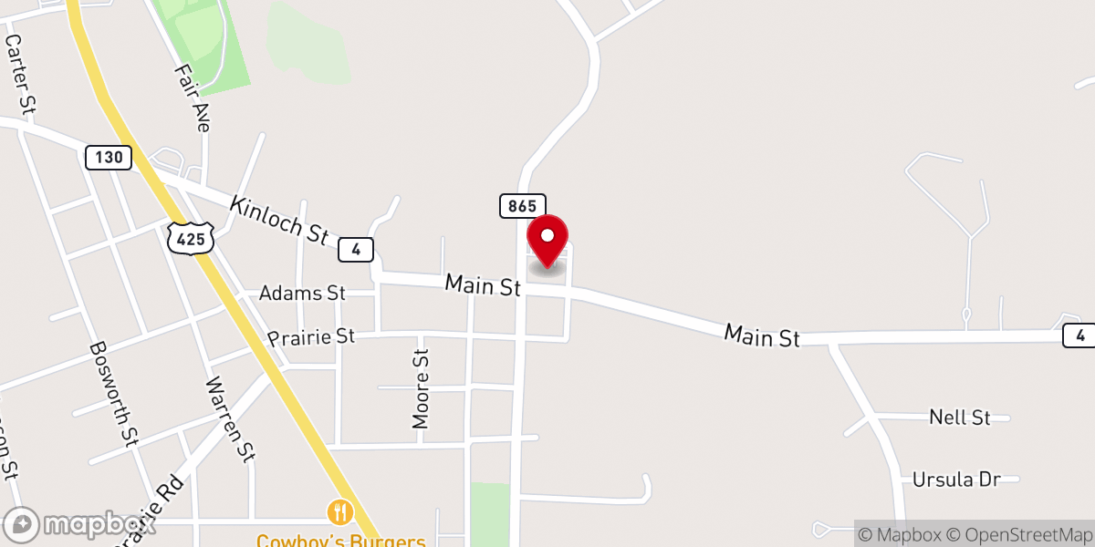 Map showing location of Franklin Parish Sheriff's Office