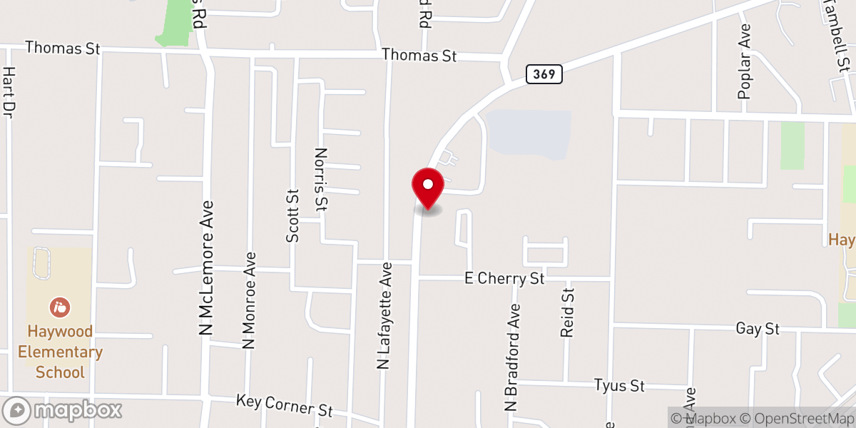 Map showing location of Saint Johns Roman Catholic Church