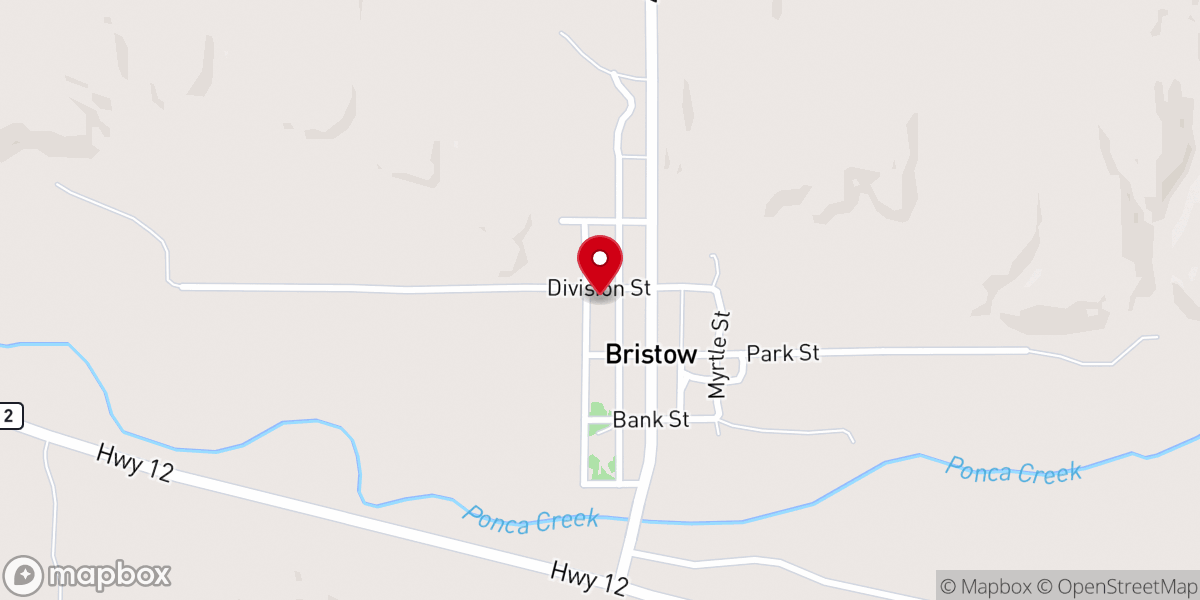 Map showing location of Trinity Lutheran Church