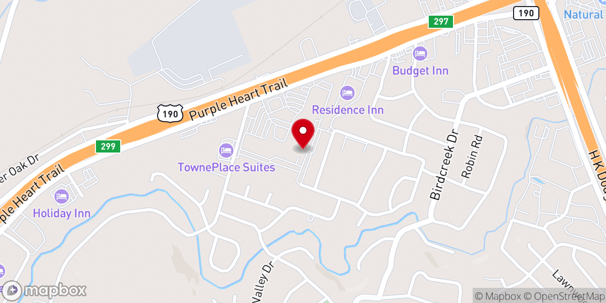 Map showing location of Harvest Church