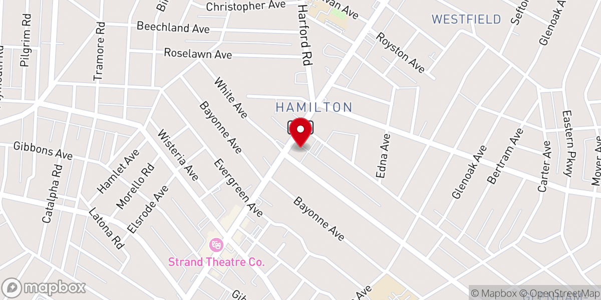 Map showing location of St. Matthias & Church of the Messiah